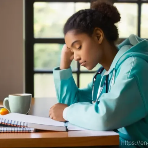 Home 16 한의사 전문 분야 선택 과정 - **Prompt:** A diverse, young medical student, possibly in their early 20s, is seated at a well-organ...