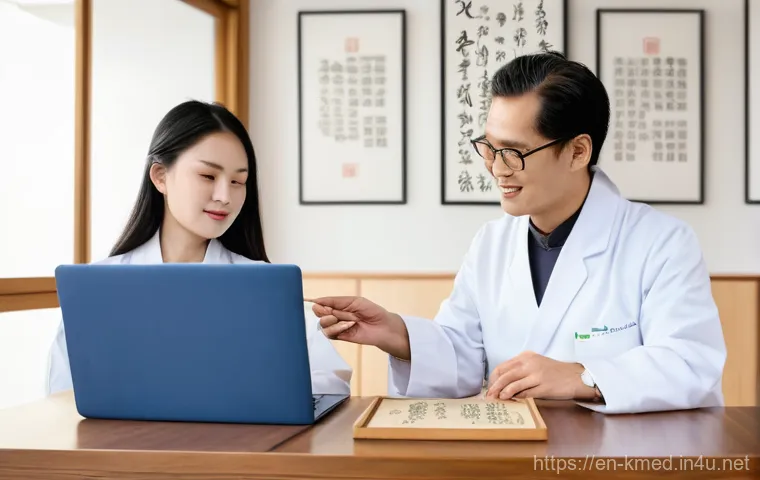 한의사와 스터디 그룹 구성 - **Image Prompt 1: "Synergistic Health Solutions"**
    A diverse group of five health and wellness p...