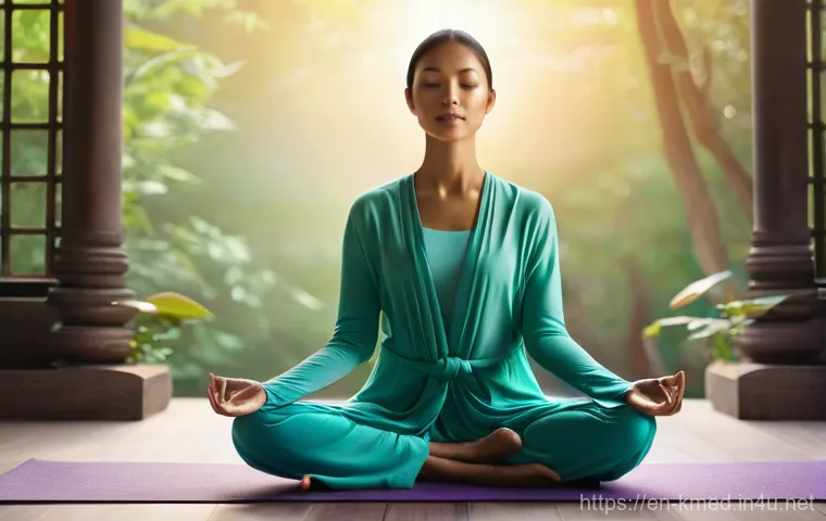 한의학 경혈 치료 경험 - **Prompt:** A visually stunning and serene conceptual image illustrating the body's interconnected e...