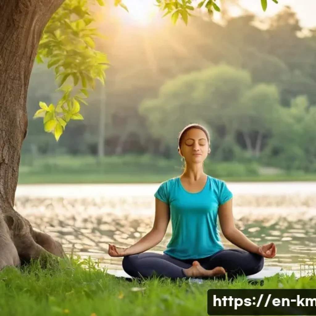 한의학과 부작용 관리 사례 - **"Holistic Harmony: Morning Yoga in Nature"**
A serene, realistic photograph capturing a divers...